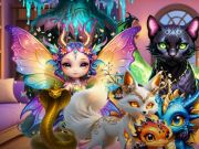 Lojë Familjarë misteriozë magjepsur bestiary në internet