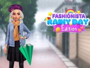 Lojë Botimi i ditës me shi të fashionista në internet