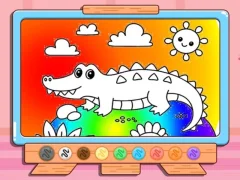 Lojë Coloring Book: Crocodile në internet