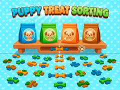 Lojë Puppy Treat Sorting në internet