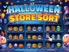 Lojë Halloween Store Sort në internet