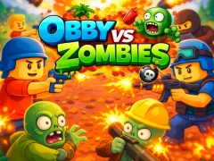 Lojë Obby vs Zombies në internet
