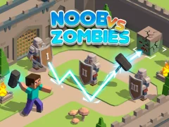 Lojë Noob vs Zombies në internet