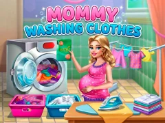 Lojë Mommy washing clothes në internet