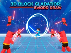 Lojë 3D Block Gladiator: Sword Draw në internet