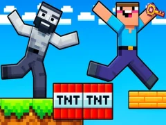 Lojë Noob: Parkour Tricks në internet