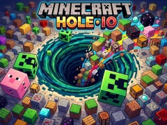 Lojë Minecraft Hole IO në internet