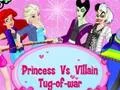 Lojë Princess Vs. Villains Tug-of-war në internet