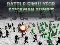 Lojë Battle Simulator Stickman Zombie në internet