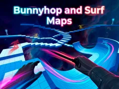 Lojë Bunnyhop and Surf Maps në internet