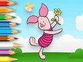 Lojë Coloring Book: Piglet Holds Toy Windmill në internet
