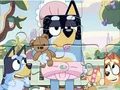 Lojë Jigsaw Puzzle: Bluey Play Time në internet