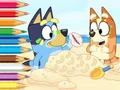 Lojë Coloring Book: Bluey On The Beach në internet
