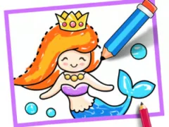 Lojë Toddler Drawing: Mermaid në internet