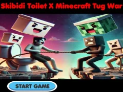 Lojë Skibidi Toilet X Minecraft Tug War në internet