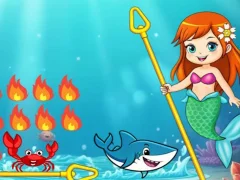 Lojë Princess vs Shark në internet