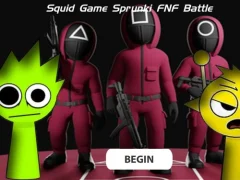 Lojë Squid Game Sprunki Fnf Battle në internet