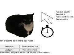 Lojë Spinning Cat Clicker në internet