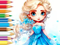 Lojë Coloring Book: Frozen Princess në internet