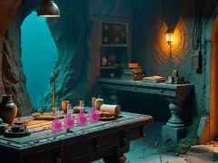 Lojë Underwater Sorceress Escape në internet