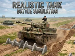 Lojë Realistic Tank Battle Simulation në internet