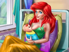 Lojë Princess Mermaid Mommy Birth në internet