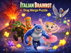 Lojë Italian Brainrot Drag Merge Puzzle në internet