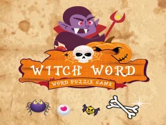 Lojë Witch Word Halloween Puzzel Game në internet