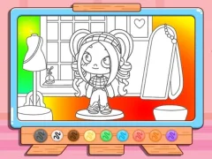 Lojë Coloring Book: Avatar Girl Dress Up Shopping në internet