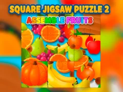 Lojë Square jigsaw Puzzle 2 - Assemble Fruits në internet
