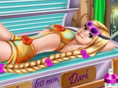 Lojë Goldie Princess Tanning në internet