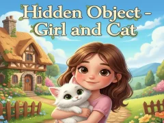 Lojë Hidden Object - Girl and Cat në internet