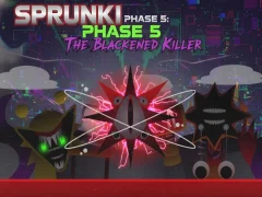 Lojë Sprunki Phase 5: The Blackened Killer në internet