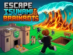 Lojë Escape Tsunami for Brainrots në internet