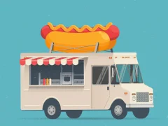 Lojë Food Trucks Jigsaw në internet