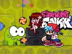 Lojë Friday Night Funkin VS Om Nom from Cut The Rope në internet