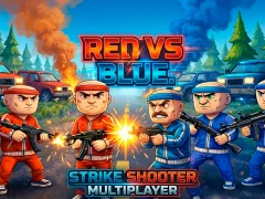 Lojë Red vs Blue. Strike Shooter Multiplayer në internet