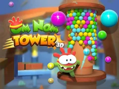 Lojë Om Nom Tower 3D në internet