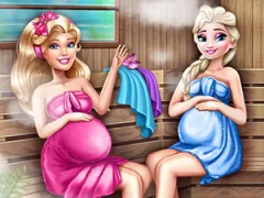 Lojë Cute Mommies Pregnant Sauna në internet