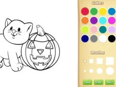 Lojë Halloween Coloring Book në internet