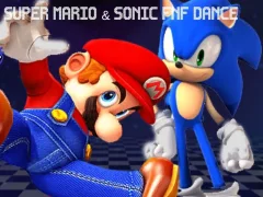 Lojë Super Mario & Sonic FNF Dance në internet