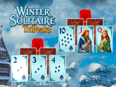 Lojë Winter Solitaire TriPeaks në internet
