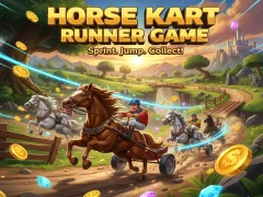 Lojë Horse Kart Runner Game në internet