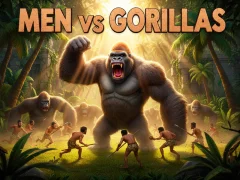 Lojë Men Vs Gorillas në internet