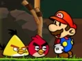 Lojë Mario vs Angry Birds në internet