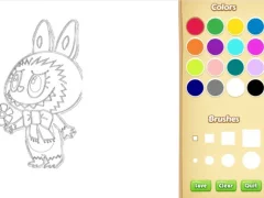 Lojë Chibi Labubu Coloring Book for Kids në internet