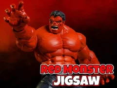Lojë Red Monster Jigsaw në internet