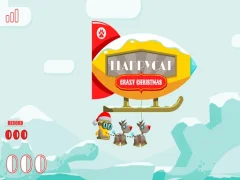 Lojë FlappyCat Crazy Christmas në internet