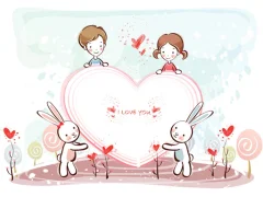 Lojë Valentine Young Love në internet