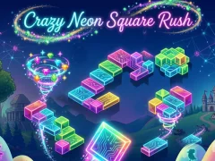 Lojë Crazy Neon Square Rush në internet